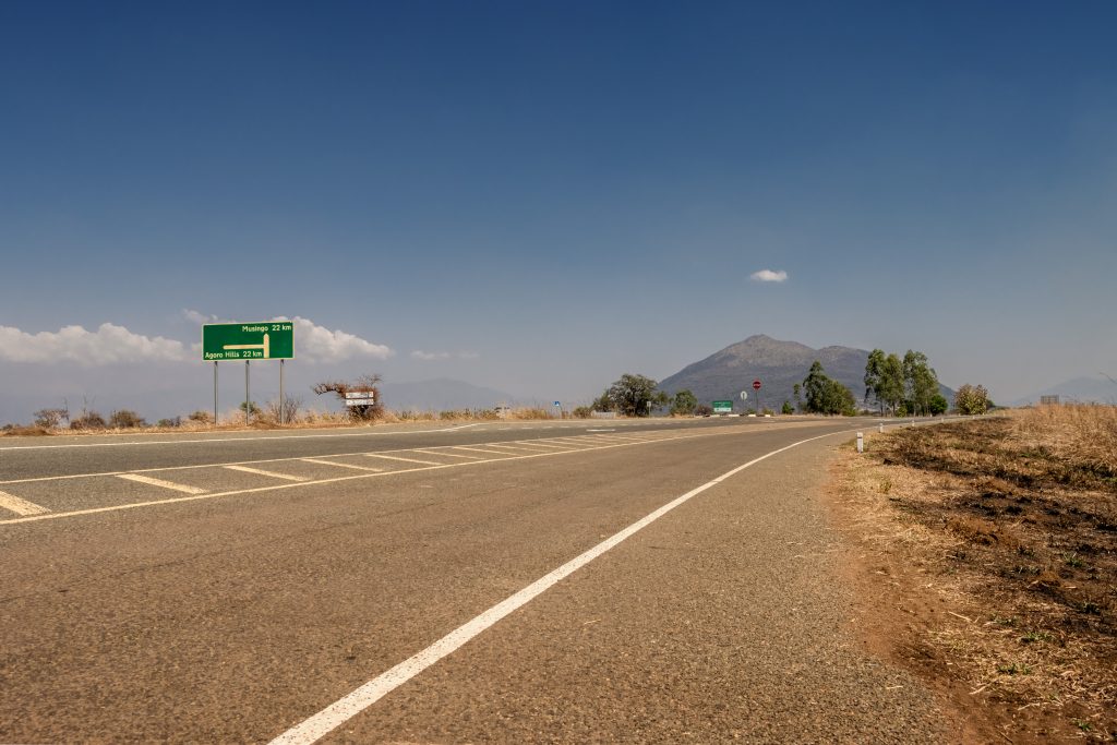 A view of the road to Agoro Hills in northern Uganda's Lamwo District (C) Thomas Agaba Onyango