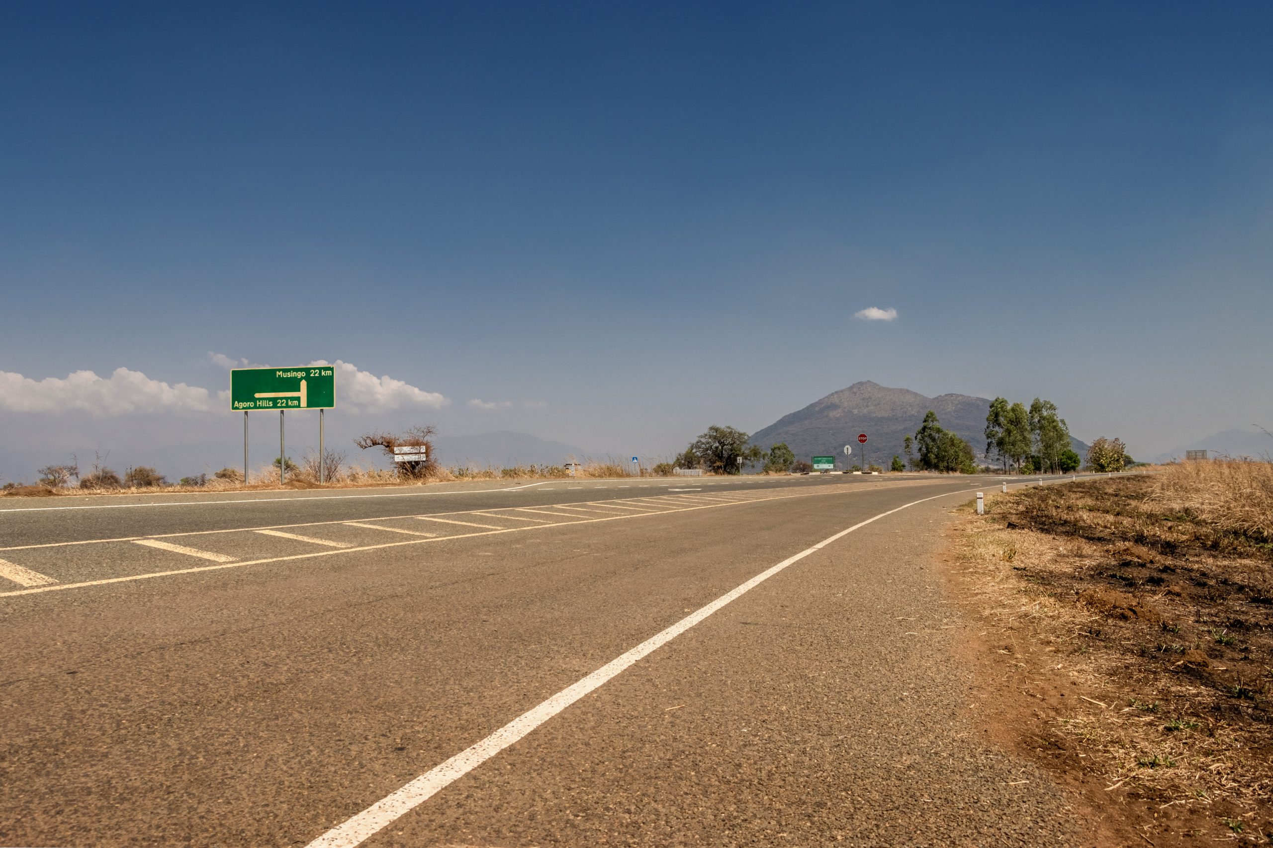 A view of the road to Agoro Hills in northern Uganda's Lamwo District (C) Thomas Agaba Onyango